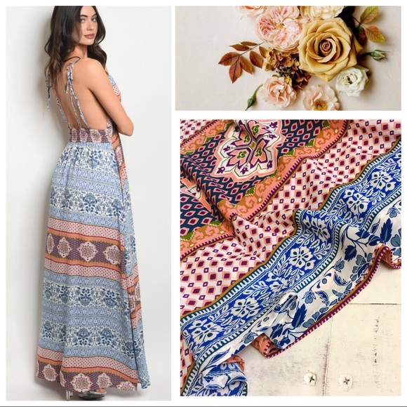 Resort Style Strappy Maxi Dress - Picture 4 of 8